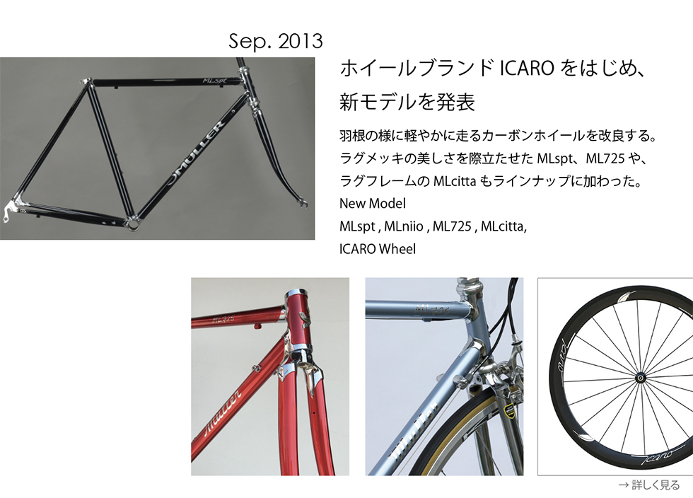 2013年9月 ICAROホイール発表